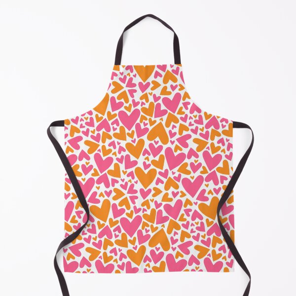 Item preview, Pink and Orange Hearts pattern designed and sold by digikim.