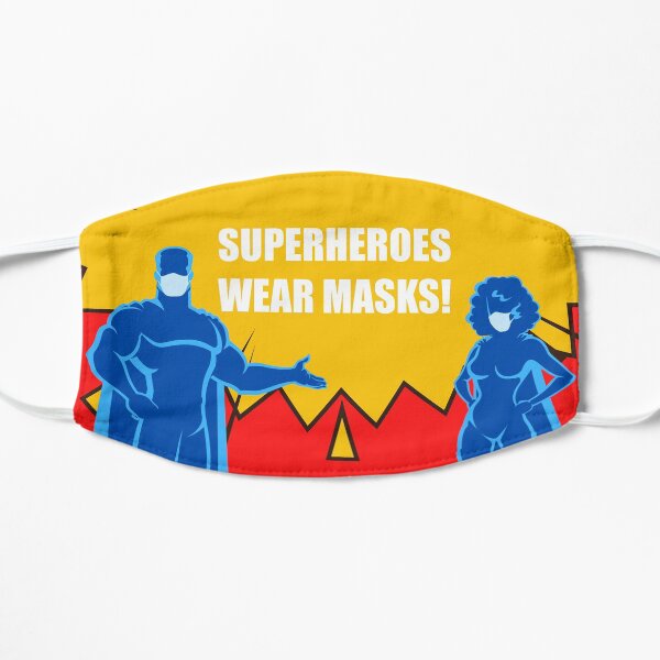 SUPERHERO Design (3/4) Flat Mask
