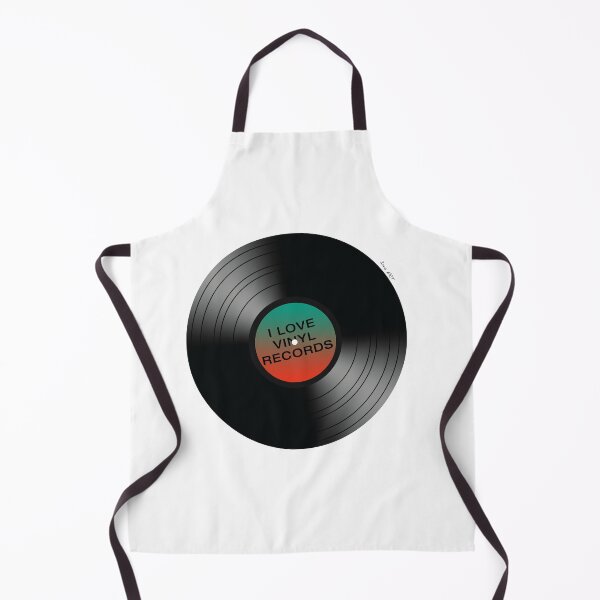 Item preview, I LOVE VINYL RECORDS - vintage / illustration by Iona Art Digital designed and sold by IonaArtDigital.