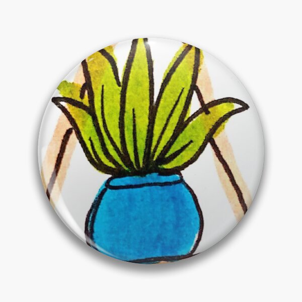Item preview, Blue potted plant designed and sold by amandaliz15art.
