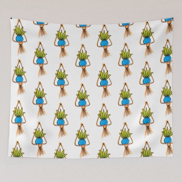 Item preview, Blue potted plant designed and sold by amandaliz15art.