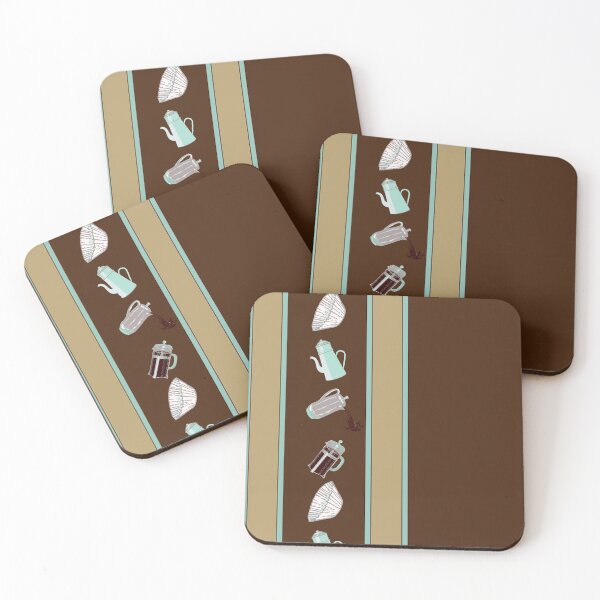 Item preview, Border- Stripes- Coffee Collection designed and sold by Eejee-SK.