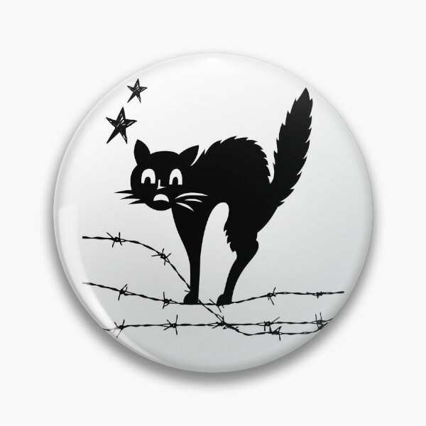 Item preview, cat on barbwire designed and sold by clazzyteez.