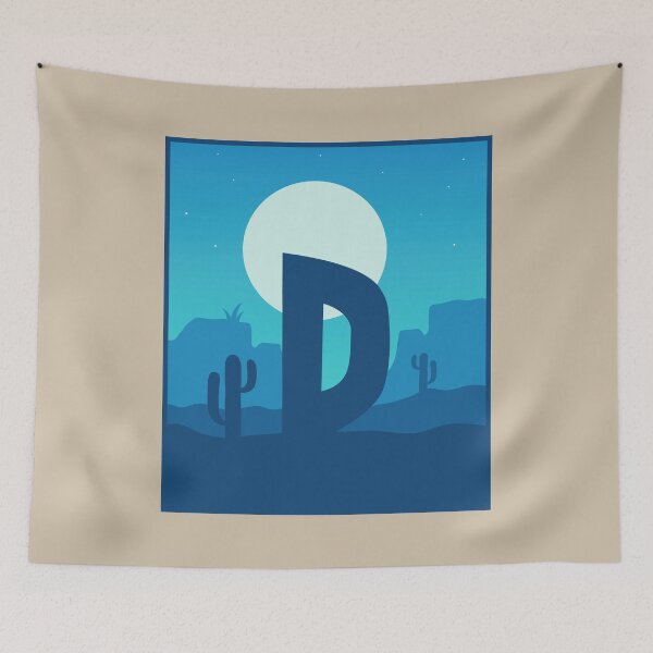 Item preview, Letter D - Blue Sky at Night designed and sold by pixelinga.