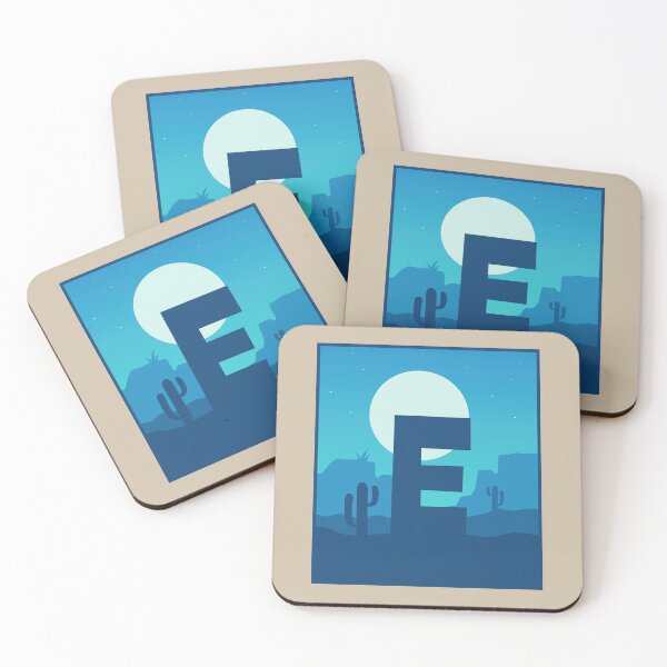 Item preview, Letter E - Blue Sky at Night designed and sold by pixelinga.
