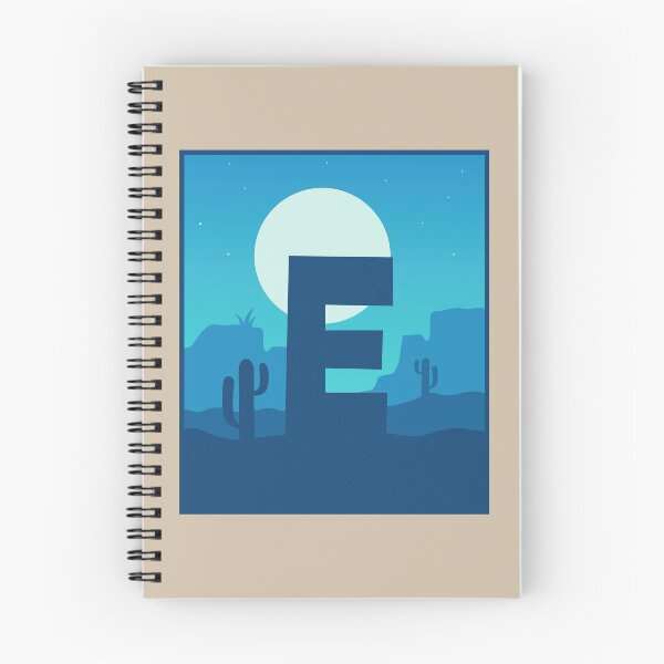 Artikelvorschau, Letter E - Blue Sky at Night entworfen und verkauft von pixelinga.