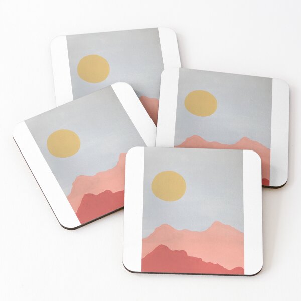 Item preview, minimalistic mountain range painting designed and sold by chels5.