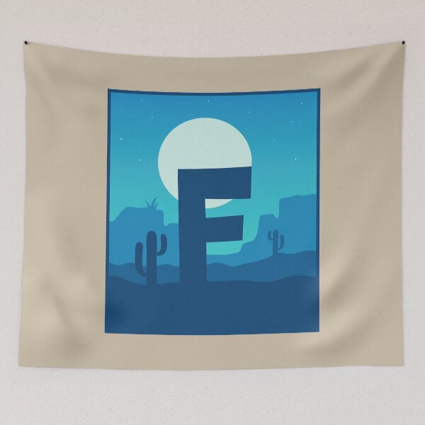Item preview, Letter F - Blue Sky at Night designed and sold by pixelinga.