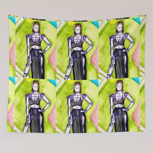 Item preview, Bosquejo de moda acuarela designed and sold by Araly  Langomas.