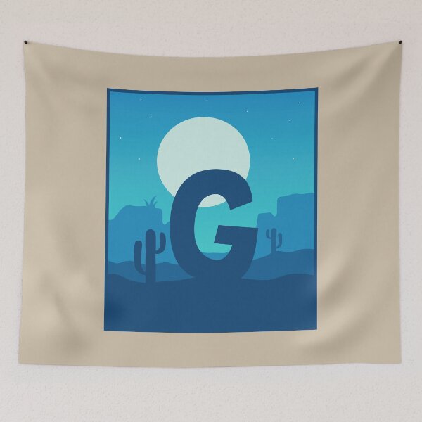 Item preview, Letter G - Blue Sky at Night designed and sold by pixelinga.