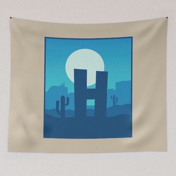 Item preview, Letter H - Blue Sky at Night designed and sold by pixelinga.