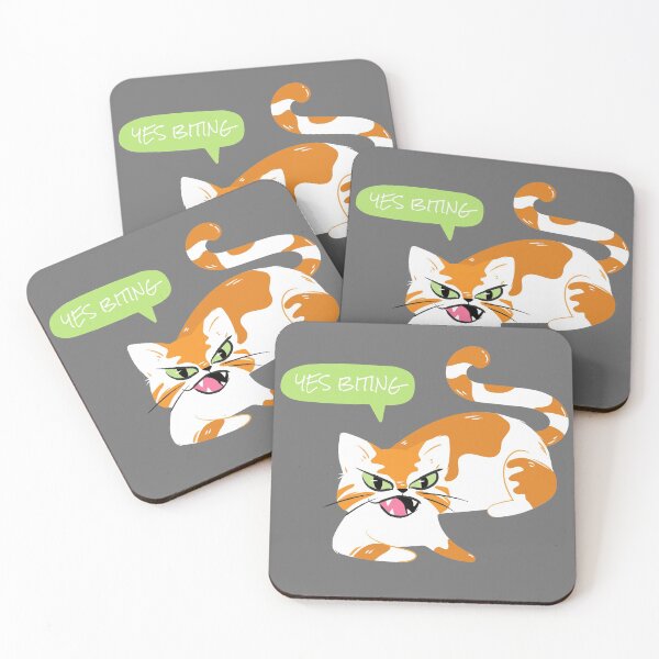 Item preview, Yes Biting Cat designed and sold by cvt01.