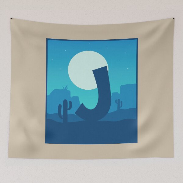 Item preview, Letter J - Blue Sky at Night designed and sold by pixelinga.