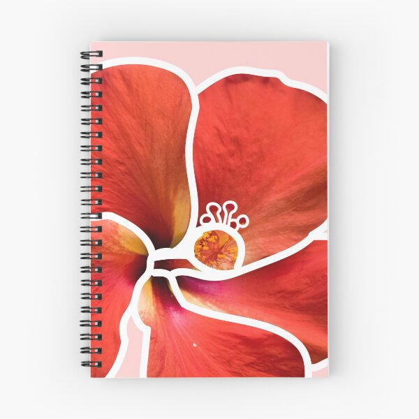 Artikelvorschau, Roter Hibiskus umrissen entworfen und verkauft von bittervictory.