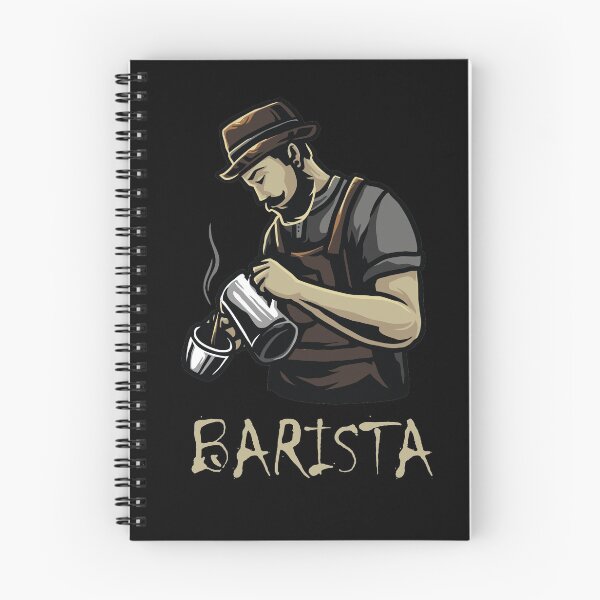 Item preview, Brutal Barista making coffee on black  designed and sold by coffeeapparel.