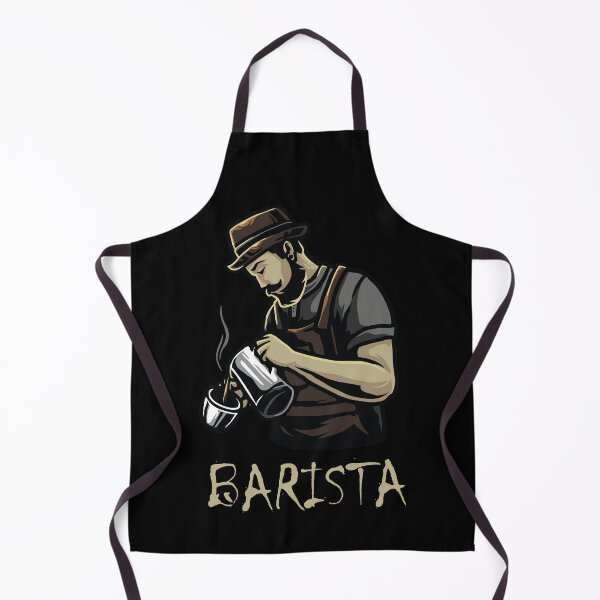Item preview, Brutal Barista making coffee on black  designed and sold by coffeeapparel.