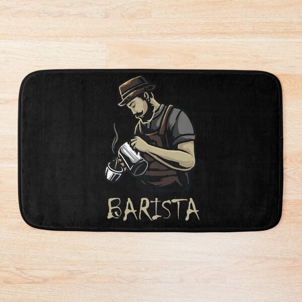 Item preview, Brutal Barista making coffee on black  designed and sold by coffeeapparel.