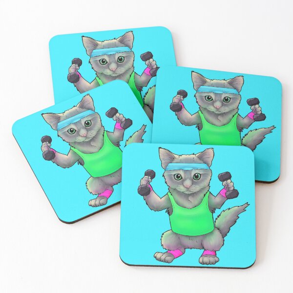 Item preview, Weight lifting cat designed and sold by Mehu.