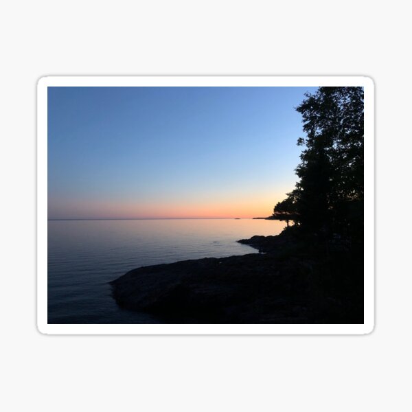 Lake Superior Sunset Sticker