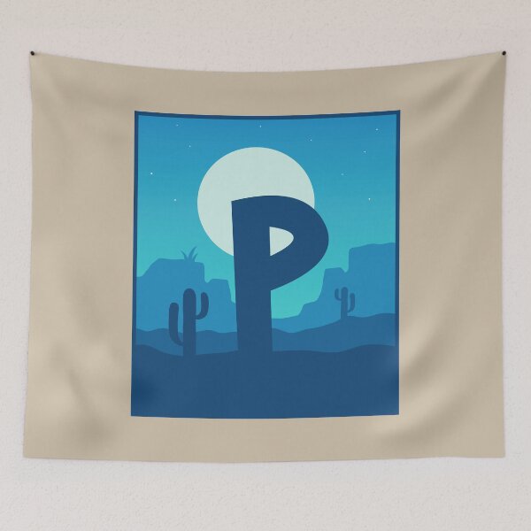 Item preview, Letter P - Blue Sky at Night designed and sold by pixelinga.