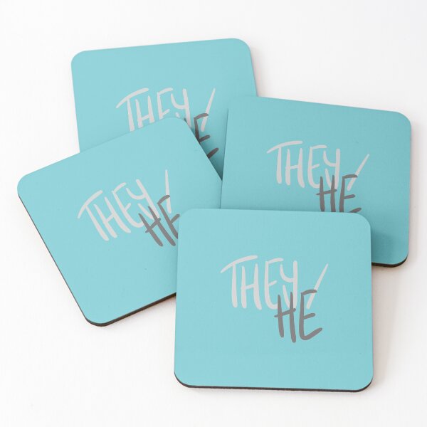 Item preview, THEY/HE, v5, grey/blue designed and sold by Skyler Orion X.