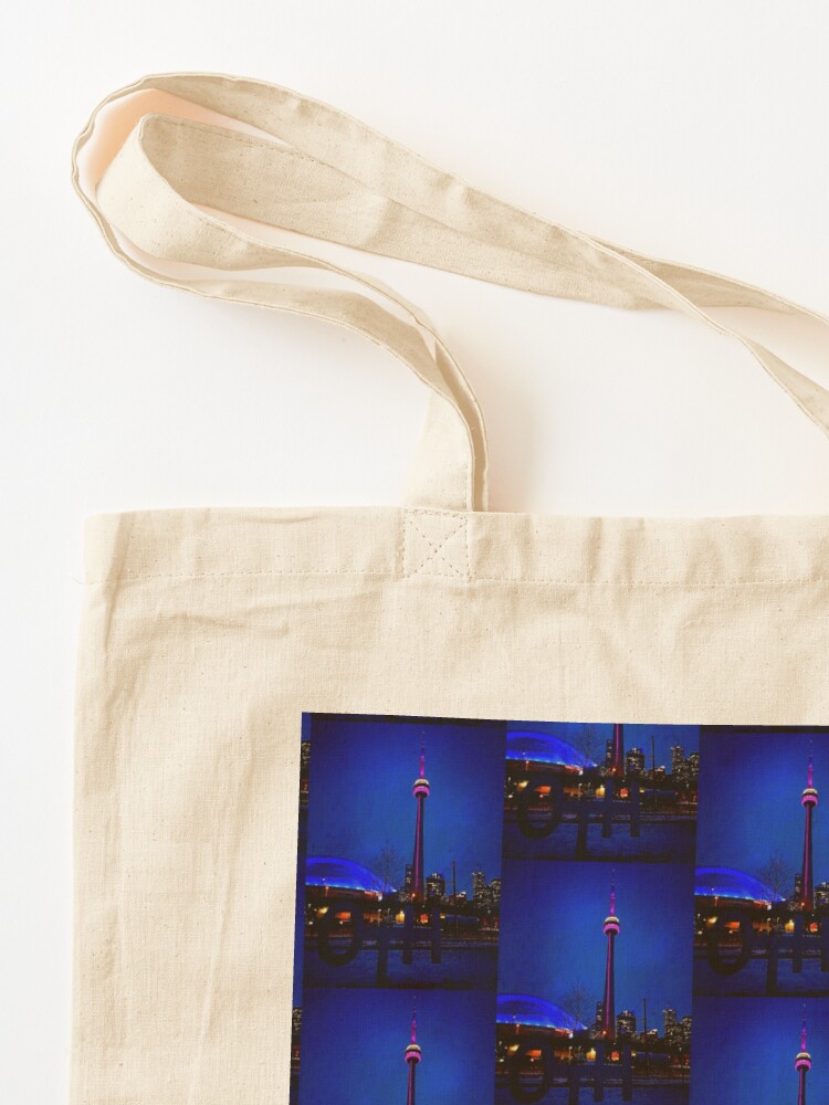 Alternate view of Blue song for Toronto by Yannis Lobaina Tote Bag