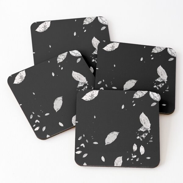 Item preview, White Leaves Falling in Black Space designed and sold by sawealismart.