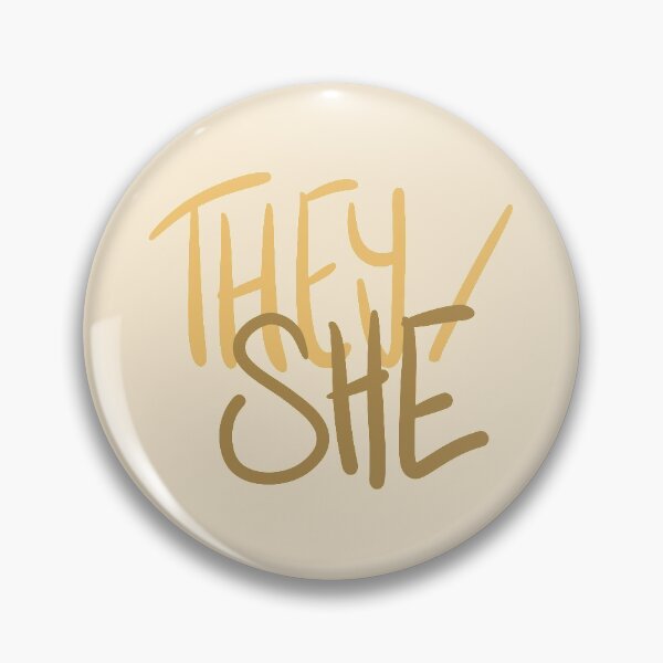 Item preview, THEY/SHE, v5, yellows designed and sold by Skyler Orion X.