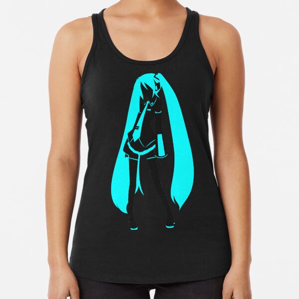 Hatsune Miku Silhouette Racerback Tank Top