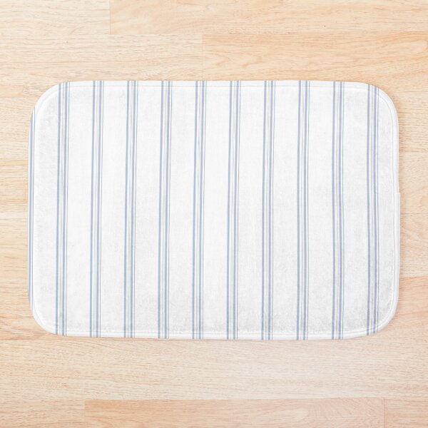 Item preview, Blue marine thin pinstripes pattern on white, thin stripes vertical designed and sold by UDDesign.