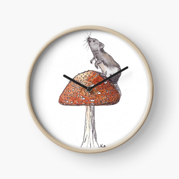 Item preview, Mouse on a Mushroom Watercolor designed and sold by ktauerswald.
