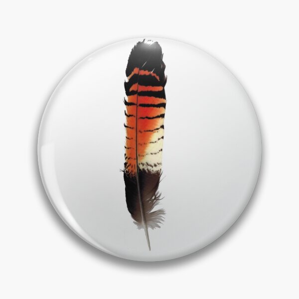 Item preview, A vertical female red-tailed black cockatoo feather designed and sold by Chris Watson.