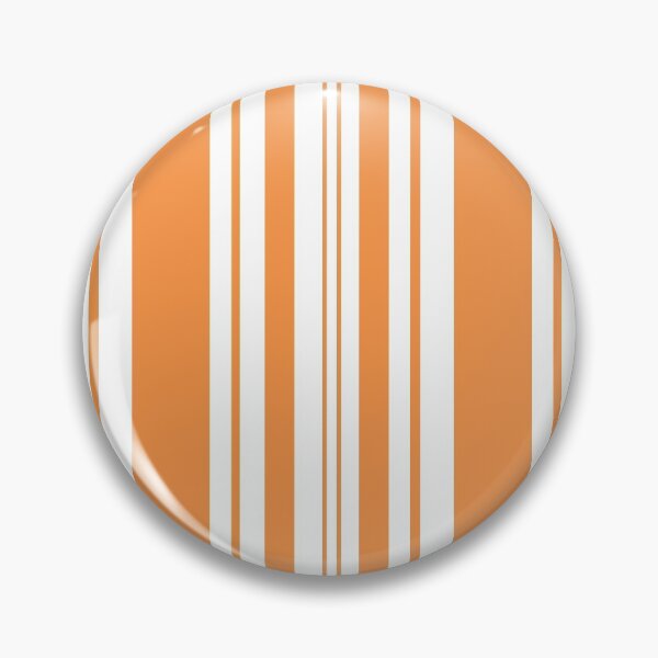Item preview, Orange retro summer thin pinstripes pattern on white, thin stripes vertical designed and sold by UDDesign.