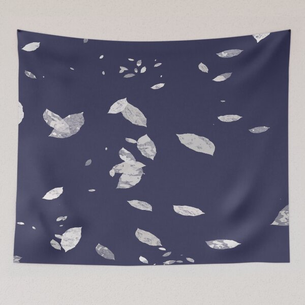 Item preview, White Leaves Falling on Blue Space designed and sold by sawealismart.