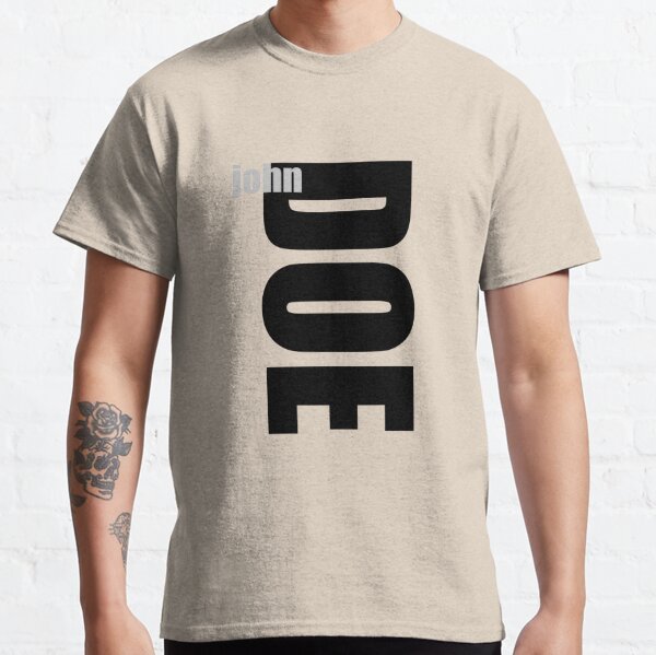 John Doe T Shirts Redbubble - john doe shirt roblox