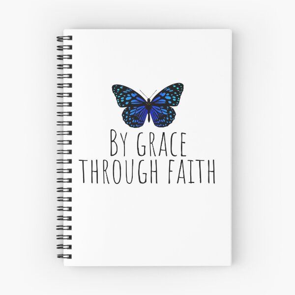 Item preview, By grace through faith - Blue butterfly designed and sold by KarolinaPaz.