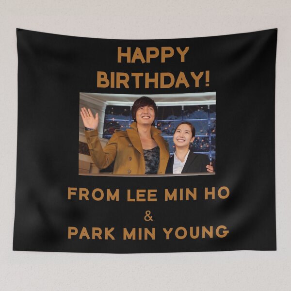 Item preview, Happy Birthday From Lee Min Ho + Park Min Young designed and sold by kpopkdramamerch.