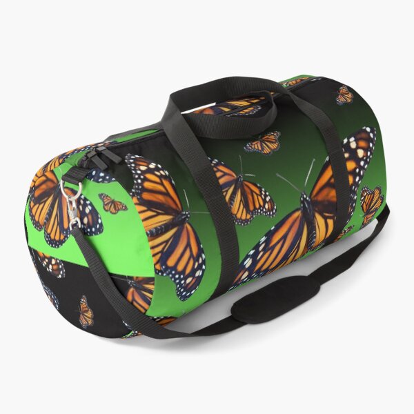 Item preview, Green orange monarch butterfly pattern,  designed and sold by Stephanie  Skeem.