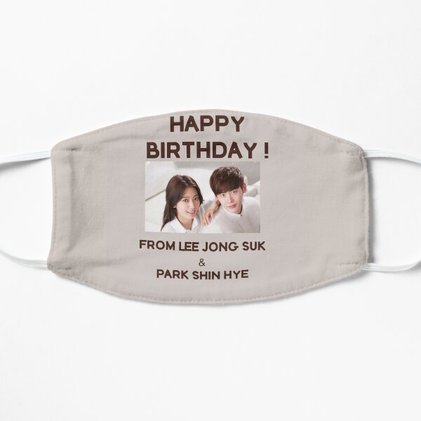 Happy Birthday From Park Shin Hye & Lee Jong Suk Mask