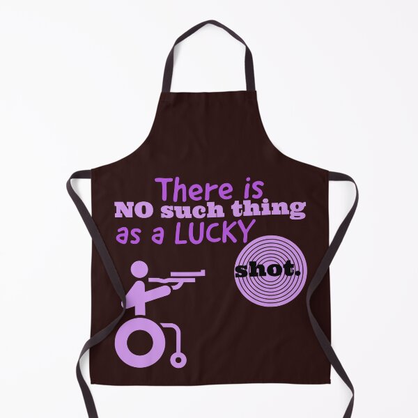 Item preview, there is no such thing as a lucky shot. person with disability aiming to shoot designed and sold by doctors-apparel.