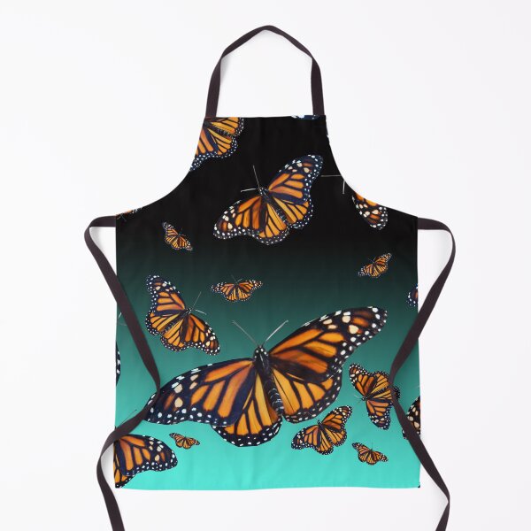 Item preview, Blue and orange monarch butterfly pattern  designed and sold by Stephanie  Skeem.