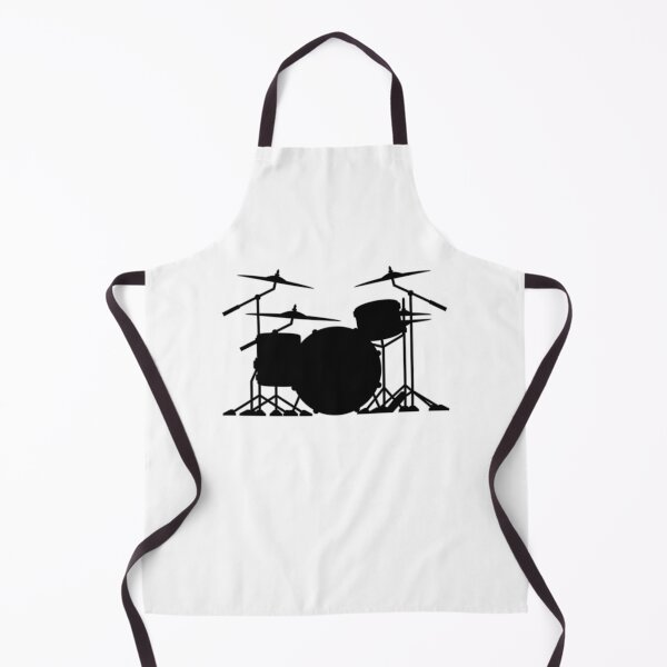 Item preview, Drum set silhouette illustration designed and sold by hobrath.