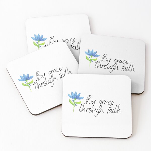 Item preview, By grace through faith - Blue flower designed and sold by KarolinaPaz.