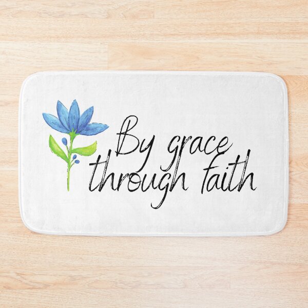 Item preview, By grace through faith - Blue flower designed and sold by KarolinaPaz.