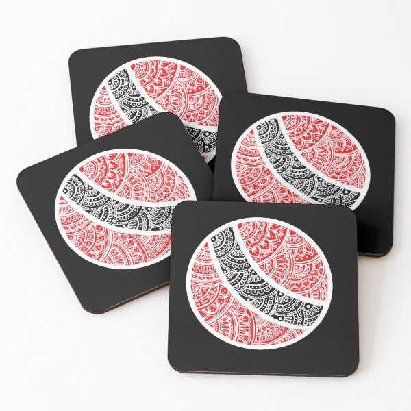 Trinidad and Tobago Mandala Coasters (Set of 4)