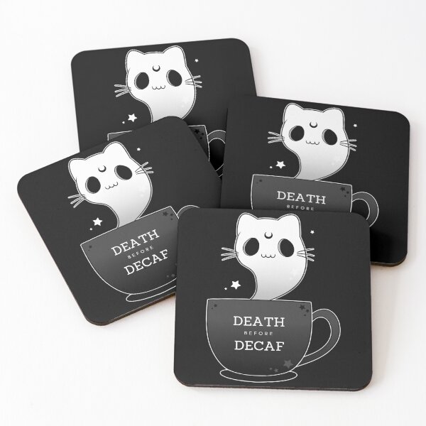 Item preview, Death Before Decaf [Black & White] designed and sold by mahkala.