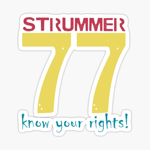 Strummer 77 Sticker