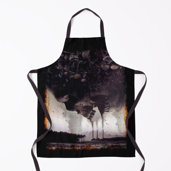 Item preview, Dark landscape Skull pollution dying earth eco goth gift t shirt designed and sold by Johannesart.