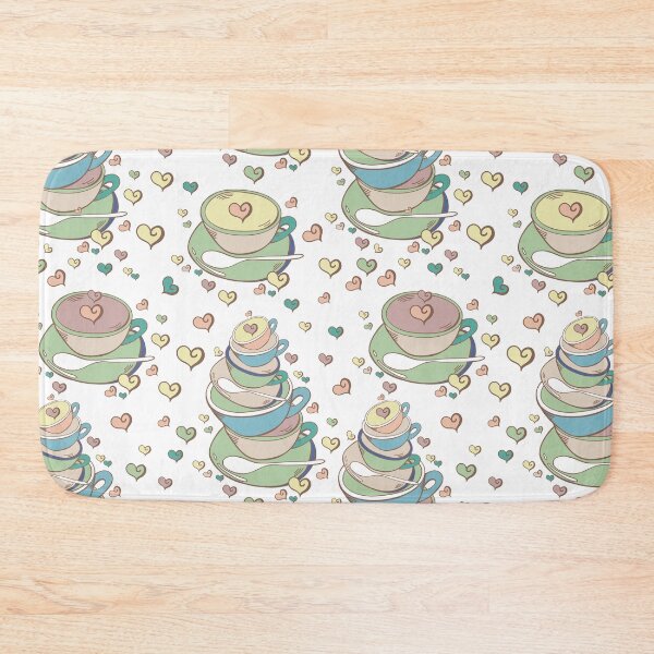 Item preview, Stacked Teacups - Blue and Green Palette designed and sold by Sketchbook Designs.