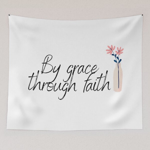 Item preview, By grace through faith - Cute Flowers designed and sold by KarolinaPaz.